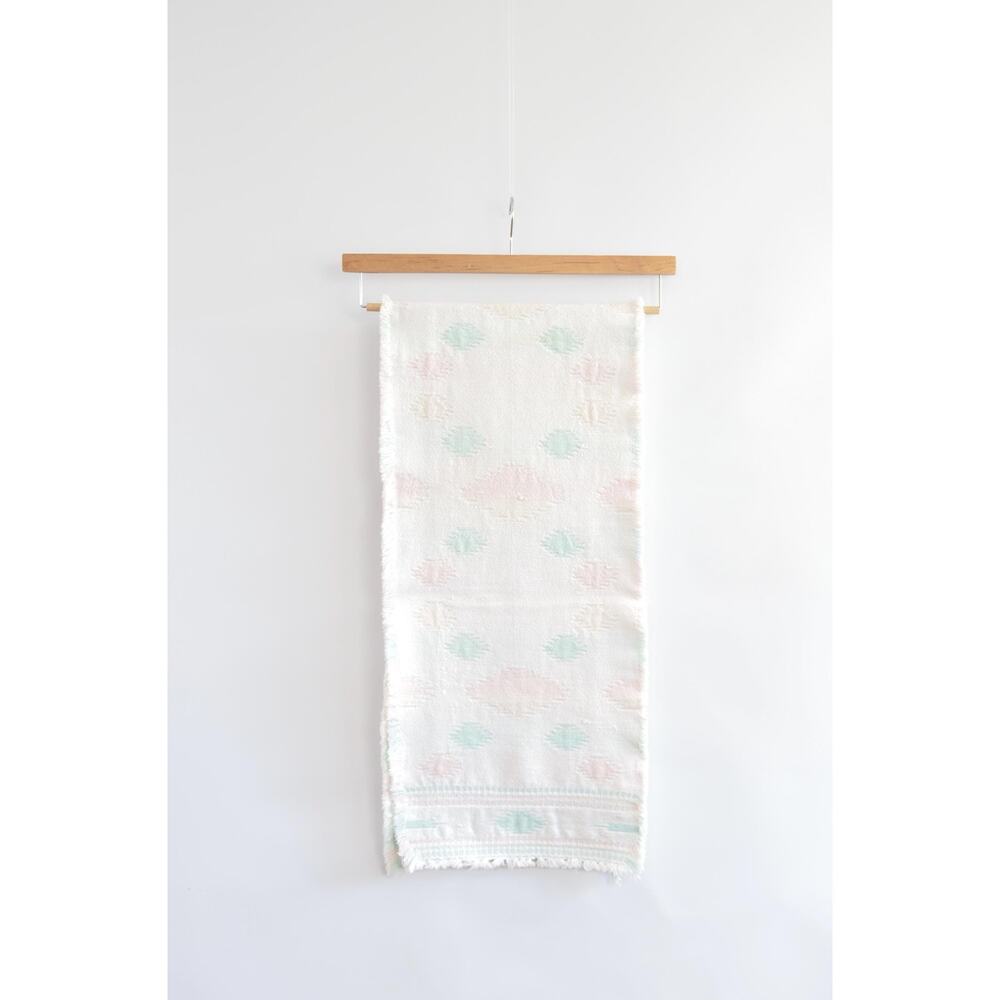 light pastel cotton southwest inspired table runner